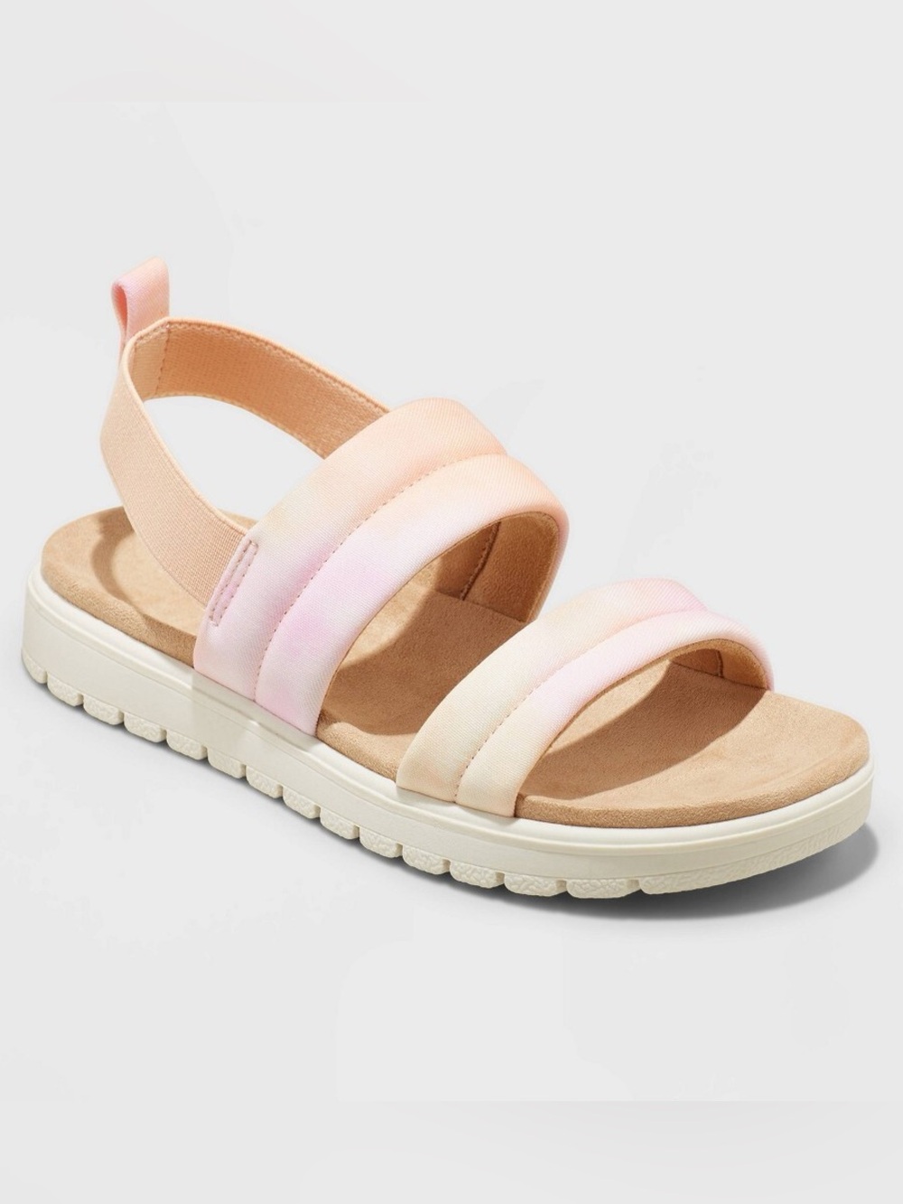 Cat & Jack Girls' Hazel Pastel Ombre Padded Strap Sandals -Pink, orange, yellow